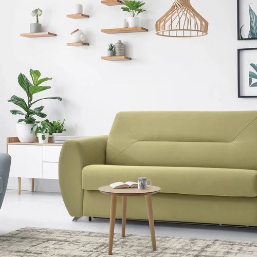 Tavolo d'appoggio contemporaneo - 510 - 520 - FRANCEBANON - in MDF / con supporto in faggio / rotondo