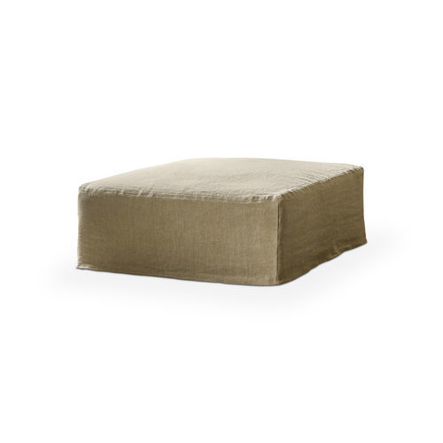 Pouf contemporaneo - ARLES  - HOME SPIRIT - in tessuto / quadrato / sfoderabile