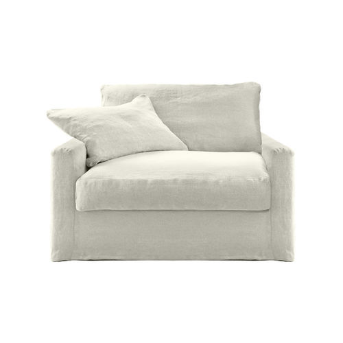 Poltrona contemporanea - BISCARROSSE - HOME SPIRIT - in tessuto / in faggio / con cuscino rimovibile