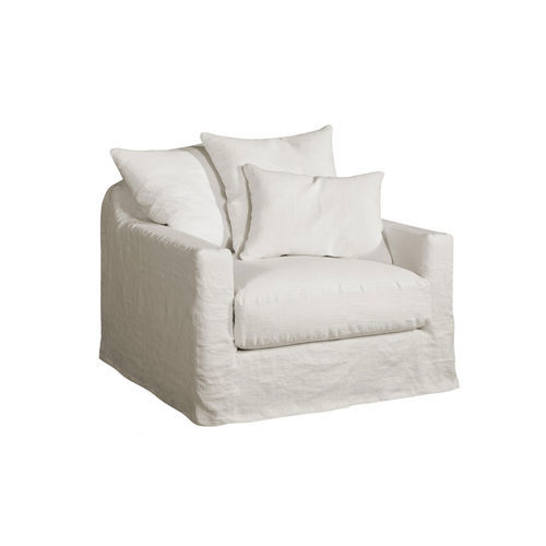 Poltrona contemporanea - BONDUES - HOME SPIRIT - in tessuto / in legno / con cuscino rimovibile
