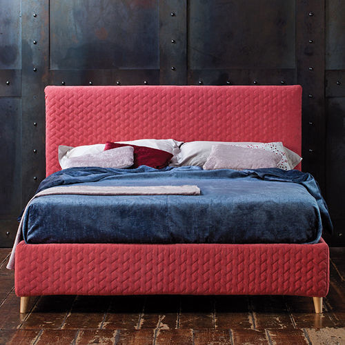 Letto matrimoniale - KIROS - CONFORPLUS - singolo / contemporaneo / imbottito