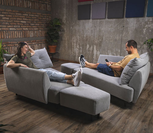 Divano modulare - Diagon - FEYDOM COLLECTIVE LTC - d'angolo / letto / contemporaneo