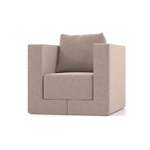 Poltrona letto - Q6 - FEYDOM COLLECTIVE LTC - contemporanea / in tessuto / grigia