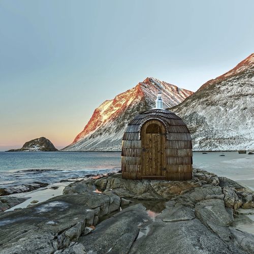 Sauna elettrica - SINGLE IGLUSAUNA - Iglucraft OÜ - per centro benessere / in legno / per esterni