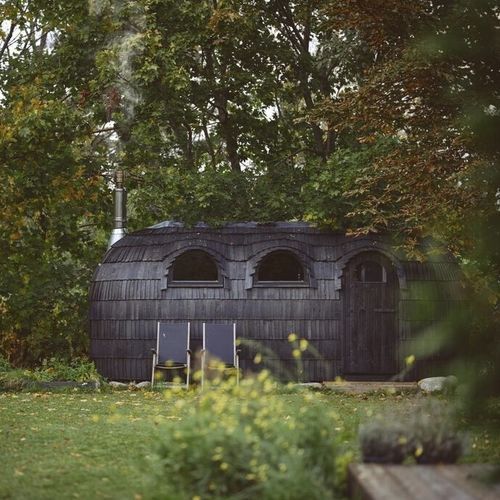 Sauna elettrica - TRIPLE IGLUSAUNA - Iglucraft OÜ - per centro benessere / in legno / per esterni