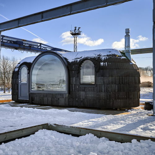 Sauna elettrica - PANORAMIC - Iglucraft OÜ - per centro benessere / in legno / per esterni