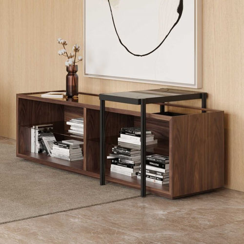 Consolle contemporanea - Club - Stylish Club - in vetro / con supporto in legno impiallacciato / rettangolare