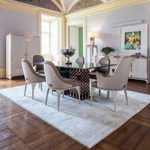 Sedia da pranzo contemporanea - Cocktail - Stylish Club - da interno / in velluto / con supporto in legno impiallacciato