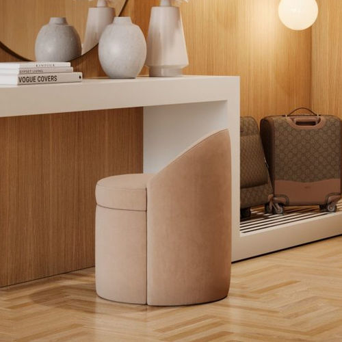 Sgabello contemporaneo - Elis - Stylish Club - in tessuto / con supporto tessuto / con base centrale