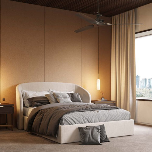 Letto matrimoniale - Fortune - Stylish Club - contemporaneo / con testiera imbottita / in tessuto