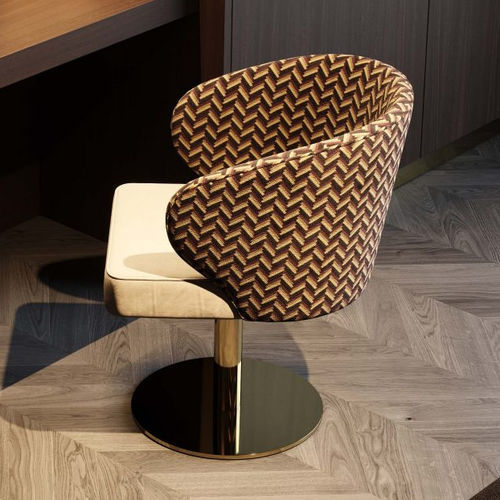 Sedia contemporanea - Fortune - Stylish Club - da interno / in velluto / con supporto in ferro
