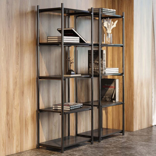 Libreria modulare - Her - Stylish Club - contemporanea / impiallacciata in legno / in acciaio inossidabile