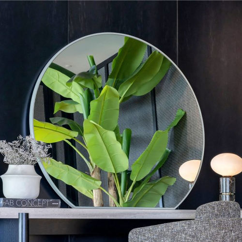 Specchio a muro - Foz - Stylish Club - contemporaneo / a forma di D / trasparente