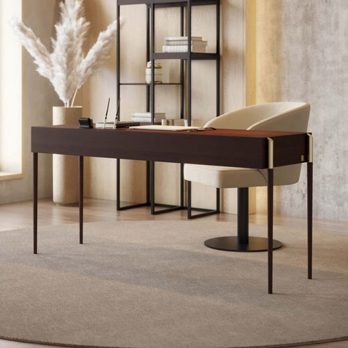 Scrivania da terra - Her II - Stylish Club - contemporanea / impiallacciata in legno / dritta