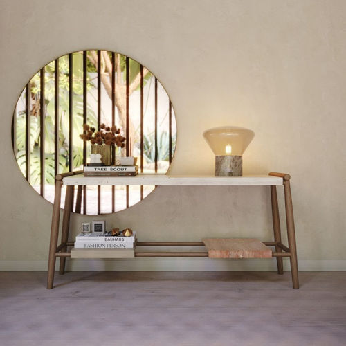 Consolle contemporanea - Landform - Stylish Club - impiallacciata in legno / con supporto in quercia / rettangolare