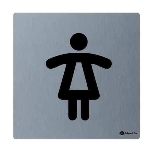 Pittogramma per porte per porta - GSM007 - Merida. Sp. z o.o. - con porte / da appoggio / in acciaio inossidabile satinato