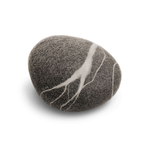 Pouf contemporaneo - EAST - Katsu Stones - in lana / altre forme / fatto a mano