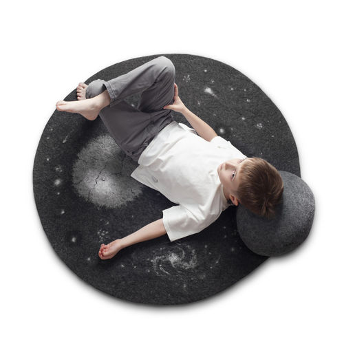 Tappeto contemporaneo - COSMO - Katsu Stones - a motivi / in lana / rettangolare