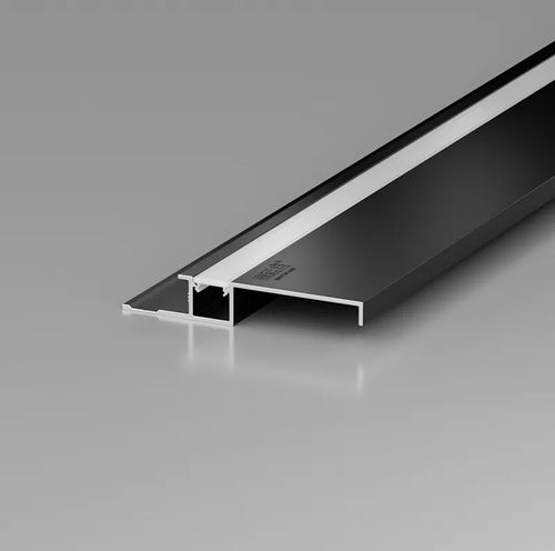 Battiscopa grigio - TPOS decorative material ltd. - in alluminio / rettangolare / luminoso