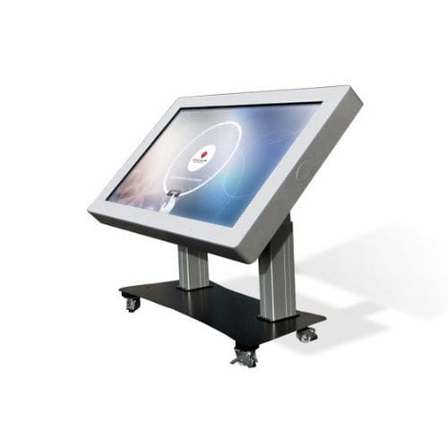 Tavolo contemporaneo - ProTilt - DYMENSION - in metallo / con supporto in metallo / rettangolare