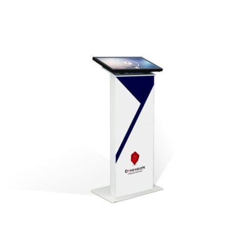 Terminale interattivo da interno - Console - DYMENSION - da terra / con touch screen