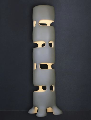 Lampada da terra - BABEL - JOËL BARTZ - in marmo / contemporanea / senza fili