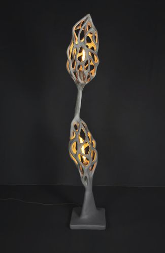 Lampada da terra - MORILLE - JOËL BARTZ - in pietra / contemporanea / senza fili