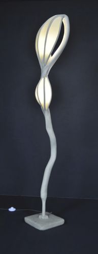 Lampada da terra - VOILE - JOËL BARTZ - in pietra / contemporanea / con cavo