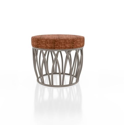 Pouf design - KORU R - Yaaz - in alluminio / in Sunbrella® / tondo