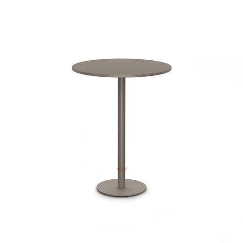 Tavolo da bistrot contemporaneo - ANKA - Yaaz - in alluminio / con supporto in alluminio / rotondo
