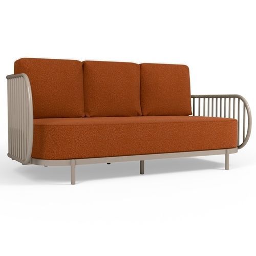 Divano modulare - OVA - Yaaz - contemporaneo / da giardino / in alluminio