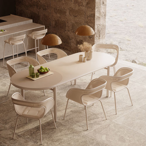 Sedia design - BARLA - Yaaz - da esterno / in Sunbrella® / con supporto in alluminio