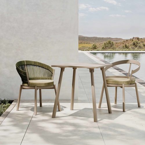 Tavolo design - TURTLE - Yaaz - in alluminio / con supporto in alluminio / rettangolare