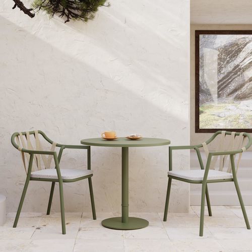 Tavolo da pranzo design - ANKA - Yaaz - in alluminio / in terrazzo / in HPL