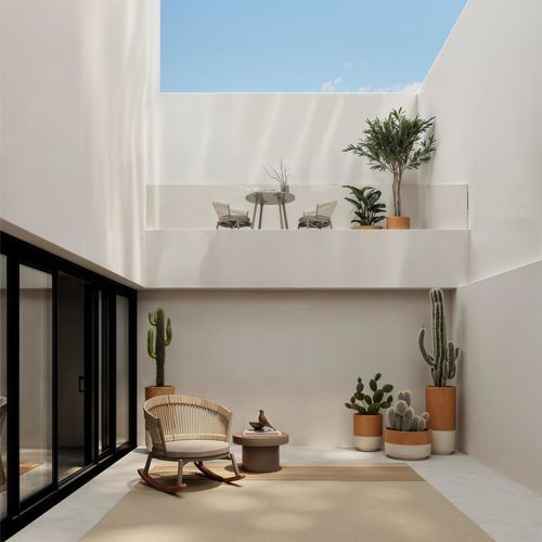 Fioriera in laterizio - KUVA R39 - Yaaz - rotonda / design / beige