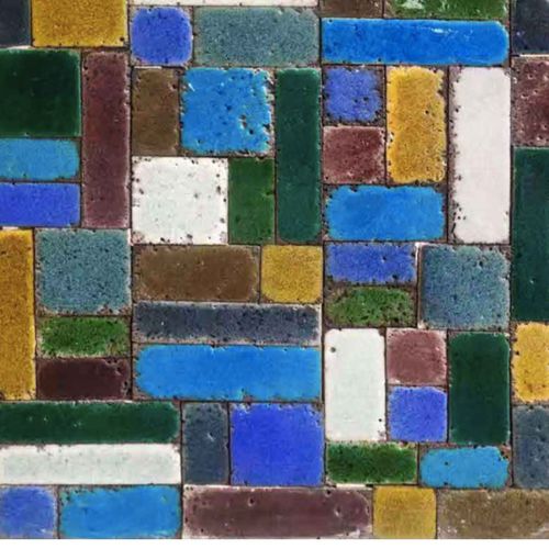 Mosaico in lava smaltata - TESSERE - testurizzato / da interno / da esterno