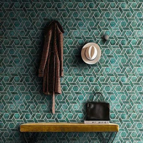 Mosaico in pietra naturale - TESSERE - in lavica / in lava smaltata / da interno