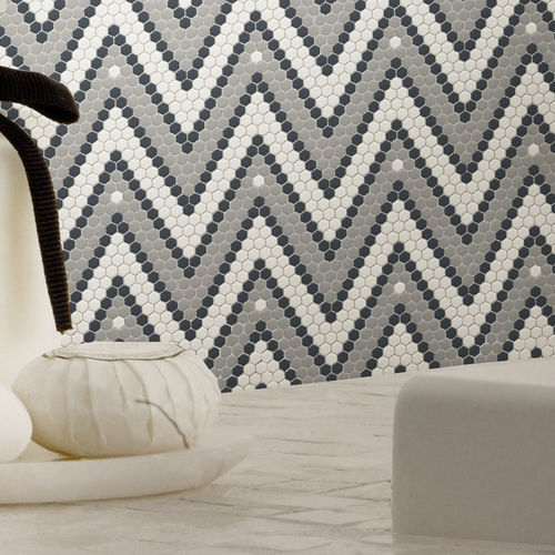 Mosaico da interno - HERRINGBONE SERIES - TESSERE - da sala / da parete / da pavimento