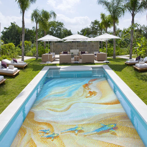 Mosaico in vetro - FISH - TESSERE - da interno / da esterno / per piscina