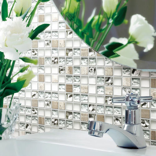 Mosaico in vetro - EVERLASTING SERIES - TESSERE - lucido / a rilievo / da interno