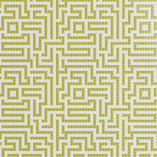 Mosaico in marmo - LABYRINTH PISTACHIO - TESSERE - in lavica / in pietra naturale / in vetro riciclato