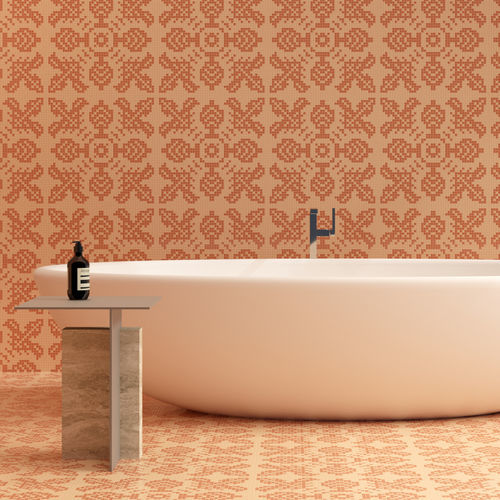 Mosaico in marmo - LYS PEACH - TESSERE - in lavica / in pietra naturale / in vetro riciclato