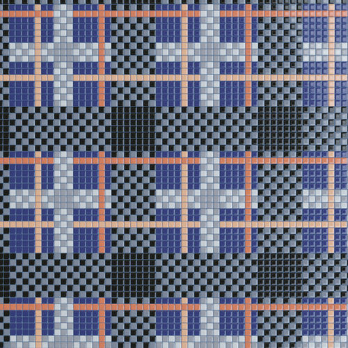 Mosaico in marmo - TARTAN - TESSERE - in lavica / in pietra naturale / in vetro riciclato