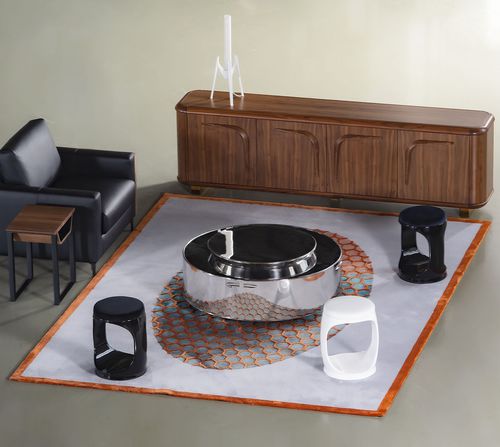 Tappeto contemporaneo - WEIGHTLESSNESS - Softicated - a motivi / in lana / in seta
