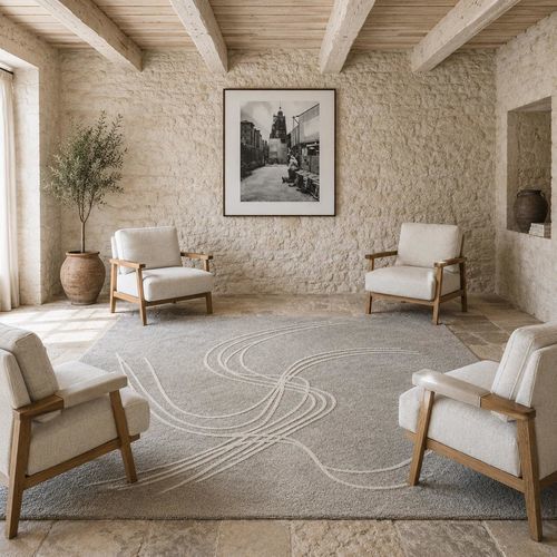 Tappeto contemporaneo - PULSE - Softicated - capitonné / in lana / rettangolare