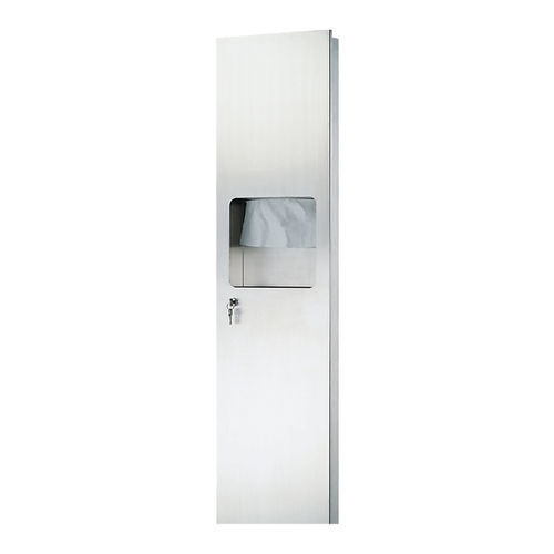 Distributore di salviette da parete - AE series - Fanda Hygiene Co., Ltd - in acciaio inossidabile / con cestino / per asciugamani piegati