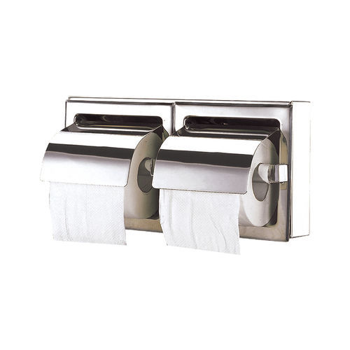 Distributore di carta igienica da parete - AE series - Fanda Hygiene Co., Ltd - ad incasso / in acciaio inossidabile / per due rulli