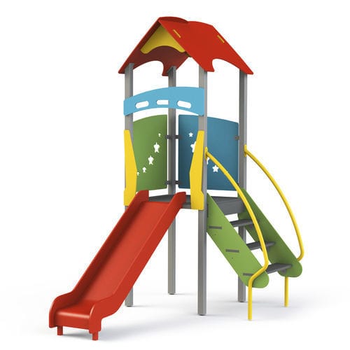 Struttura ludica per parco giochi - GP11  - GOTINSHTAIN EOOD - in HDPE / con copertura / interattiva