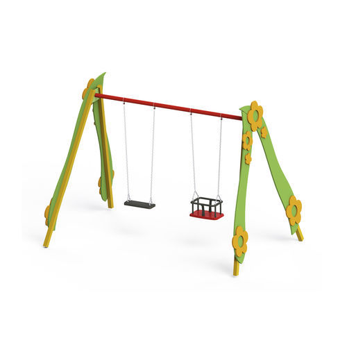 Altalena in metallo - GED21 - GOTINSHTAIN EOOD - in HDPE / per parco giochi / doppia