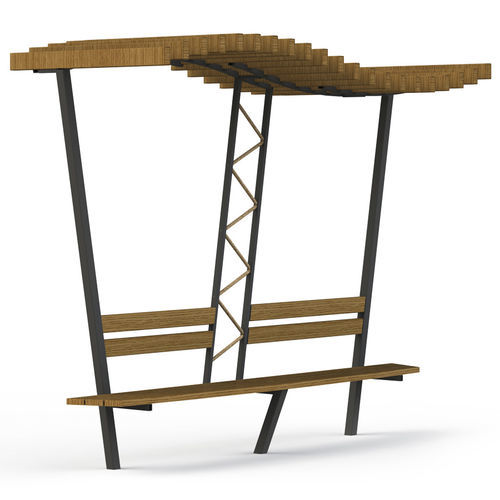 Pergola autoportante - P02 - GOTINSHTAIN EOOD - in legno / in metallo / con copertura in legno